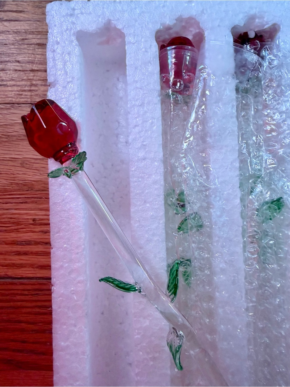 A Dozen Glass Blown Roses
